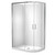 Luna Shower Enclosure 800 x 1200mm Round Flat Wall Bright 1LU2B82RFLRX