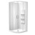 Luna Shower Enclosure 900 x 900mm Round Moulded Wall White 1LU2W99RMSRX