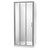 Luna Shower Enclosure 900 x 900mm Square 3-Sided Flat Wall Bright 1LU2B999FL9X