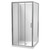 Luna Shower Enclosure 1000 x 1000mm Square 2-Sided Flat Wall Bright 1LU2B11SFL1X
