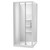 Luna Shower Enclosure 900mm Square 2-Sided Moulded Wall White 1LU2W99SMS9X