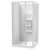 Luna Shower Enclosure 1000 x 1000mm Square 2-Sided Moulded Wall White 1LU2W11SMS1X