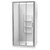 Luna Shower Enclosure 1000mm Square 3-Sided Moulded Wall Bright 1LU2B111MB1X