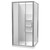 Luna Shower Enclosure 1000mm Square 2-Sided Moulded Wall Bright 1LU2B11SMS1X