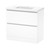 Luna Floor Standing Vanity 900mm 2-Drawer Ultra Gloss White 5LUN090DF02