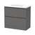 Luna Floor Standing Vanity 900mm 2-Drawer Ultra Touch Matt Tungsten 5LUN090DF11