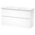 Luna Floor Standing Vanity 1500mm 2-Basin 2-Drawer Ultra Gloss White 5LUN15DDF02