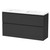 Luna Floor Standing Vanity 1500mm 2-Drawer Ultra Touch Matt Black 5LUN15DDF10