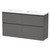 Luna Floor Standing Vanity 1500mm 2-Drawer Ultra Touch Matt Tungsten 5LUN15DDF11