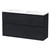 Luna Floor Standing Vanity 1500mm 2-Basin 2-Drawer Charred Oak 5LUN15DDF93