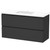 Luna Vanity 1200mm 2-Drawer Ultra Touch Matt Black 5LUN120DW10