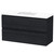 Luna Wall Hung Vanity 1200mm 2-Drawer Charred Oak 5LUN120DW93