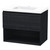 Luna Vanity 750mm 1-Drawer Open Charred Oak 5LUN075DO93