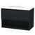 Luna Vanity 900mm 1-Drawer Open Charred Oak 5LUN090DO93