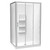 Luna Shower Enclosure 1200 x 900mm Rectangle 2-Sided Moulded Wall Bright 1LU2B29SMY2X