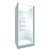 Aquero Alcove Shower Set Moulded Wall Pivot Door 1000 x 1000mm White S1000AQAWHMW