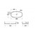 Bare Concrete Vessel Basin Oval 800mm Grey B800GR