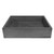 Bare Concrete Vessel Basin Square 470mm Grey Steel B470GS