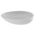 Bare Concrete Vessel Basin Curva 570mm White B570WH