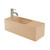 Bare Concrete Wall Basin Left 600mm Orange 85493OR