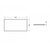 Bare Concrete Vanity Flat Top 900mm White 85484WH