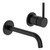 Uno Etch Wall Basin Mixer Black 41656.13