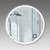 Mirrox LED Frost & Backlit Circle Mirror 900mm LEDCFR900