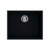 Quadra Undermount Single Bowl Sink Black With Waste Kit & Overflow ELGQ105-40