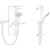 Wairere 5 Function Rail Shower Matte Black WISRBK