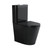 Back to Wall Toilet Suite Gloss Black Snubby-GB