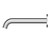Minimalist MK2 Wall Mounted Bath Spout Chrome MNSPWBTCP