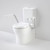 Opal Cleanflush Easy Height Wall Faced Close Coupled Suite Double Flap Seat & Left Nurse Call Armrest 985600ARBLNCL