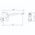 Sol Swivel Bath Spout Long Brushed Nickel ADS-SBSBN-L