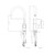 Uno Goose Neck Kitchen Mixer Black