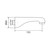 Knox Bath Spout Chrome KBSC