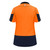 Polo Shirt Womens Short Sleeve Day Only Orange/Navy Size 10