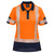 Polo Shirt Womens Short Sleeve Day/Night Orange/Navy Size 10