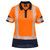 Polo Shirt Womens Short Sleeve Day/Night Orange/Navy Size 18