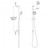 Tate Aerlux Single Spray Slide Shower Chrome THSKCSRC