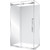 Edge Frameless Shower Enclosure Left Hand Sliding Door 1200 x 900mm x 2m High Silver