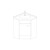 Stella Corner Floor Standing Corner Vanity 600 x 600mm 1 Door White