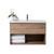 Carlton Wall Hung Vanity 1 Drawer Open Shelf 1000mm French Oak