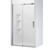 Evora Alcove 3 SIded Shower Sliding Door 1200 x 900mm Metallic Side Recessed Wall Centre Waste