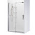 Evora Alcove 3 SIded Shower Sliding Door 1200 x 900mm Metallic Corner Contour plus Wall Centre Waste