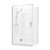Evora Square Corner Shower Pivot Door 1200 x 900mm Metallic Side Recessed Wall Right Hand Centre Waste