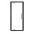 Cove Shower Screen Panel Adjustment 900 x 900mm Gun Metal Trim