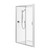Acura 3 Wall Shower 1800 x 1000mm Back Drain Sliding Door