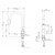 Uno Goose Neck Kitchen Mixer With POS Black 43931.13