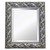 Bergamo Ornate Framed Bevelled Mirror 686 x 586mm Antique Silver