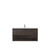 Carlton Wall Hung Vanity 1 Drawer Open Shelf 1200mm Charred Oak
